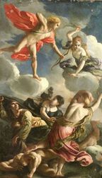 Attributed to Alessandro Turchi, called l'Orbetto (Italian, 1578-1649) Diana and Apollo Slaying the Children of Niobe